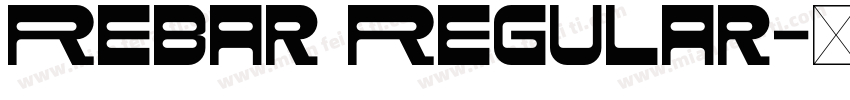 Rebar Regular字体转换